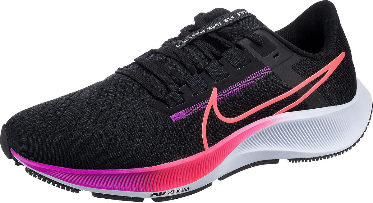 Nike Air Zoom Pegasus 38 Mens Running Trainers CW7356 Sneakers Shoes (UK 8.5 US 9.5 EU 43 Black Flash Crimson Off nior 011)