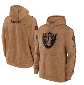 Las Vegas Raiders Salute to Service Hoodie (Custom Jersey)
