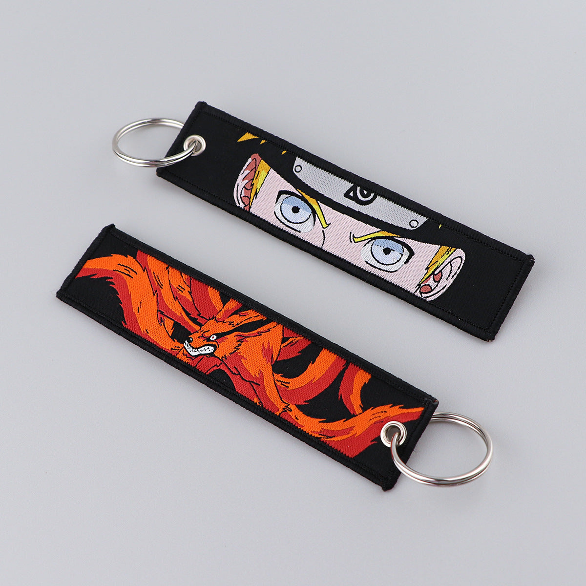 Naruto Cartoon Keychain Lanyard with Fabric Design