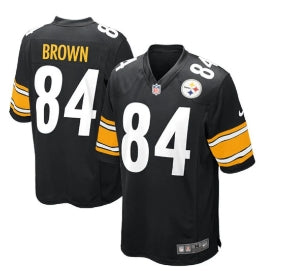Pittsburgh Steelers Black Jersey - Antonio Brown (One Piece)