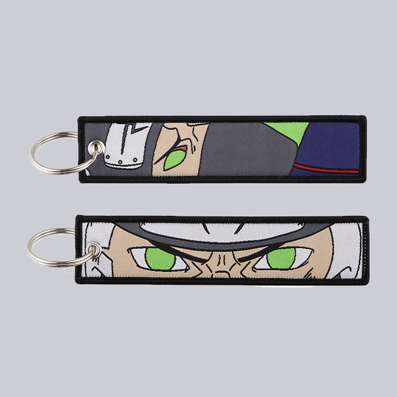 Naruto Cartoon Keychain Lanyard with Fabric Design