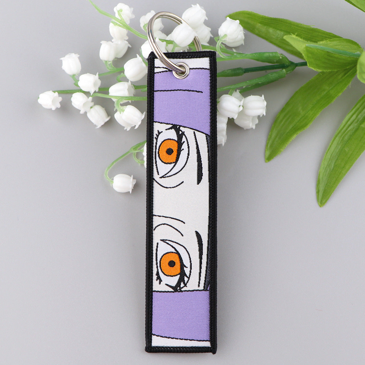 Naruto Cartoon Keychain Lanyard with Fabric Design