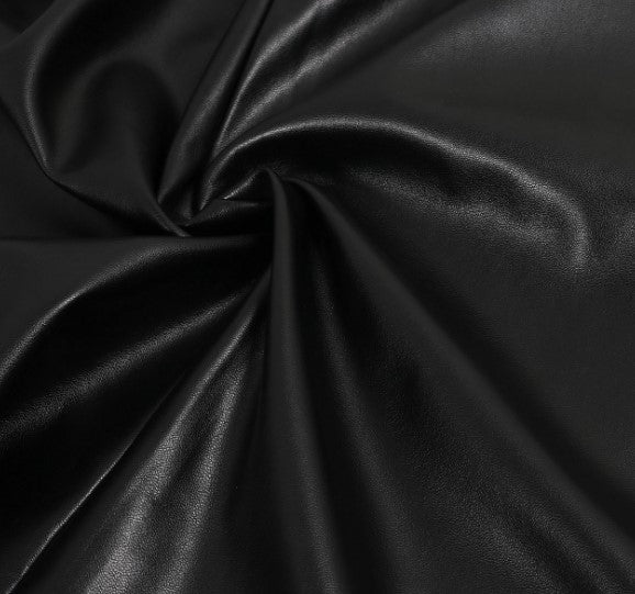 V-Neck Slip Dress, Split Bodycon Leather Skirt