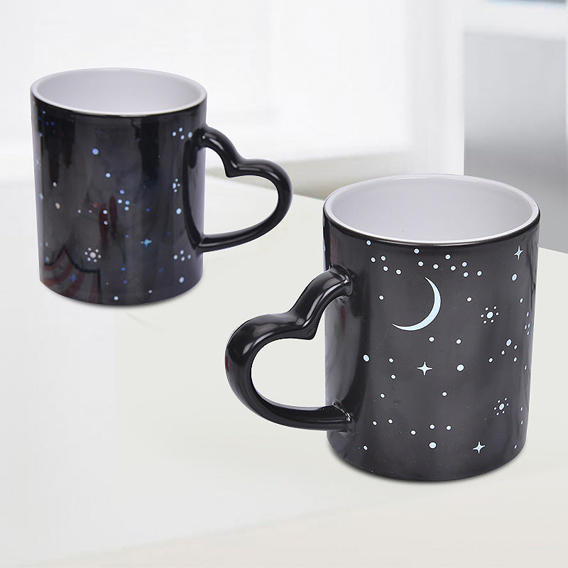 Heart Light-Up Color Changing Mug with Heat Sensitive Coating