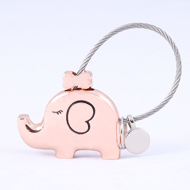 Creative Elephant Keychain for Valentine's Day Gift
