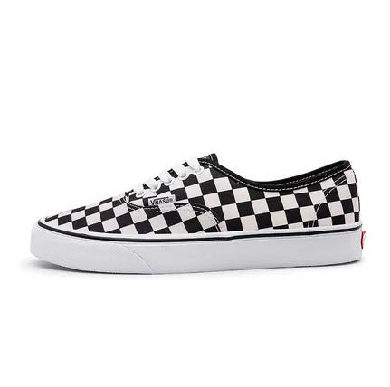 Classic Black and White Low-Top Canvas Sneakers
