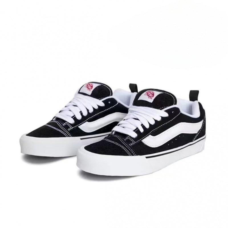 Vans KnuSkool Suede Retro Skate Shoes with Big Logo
