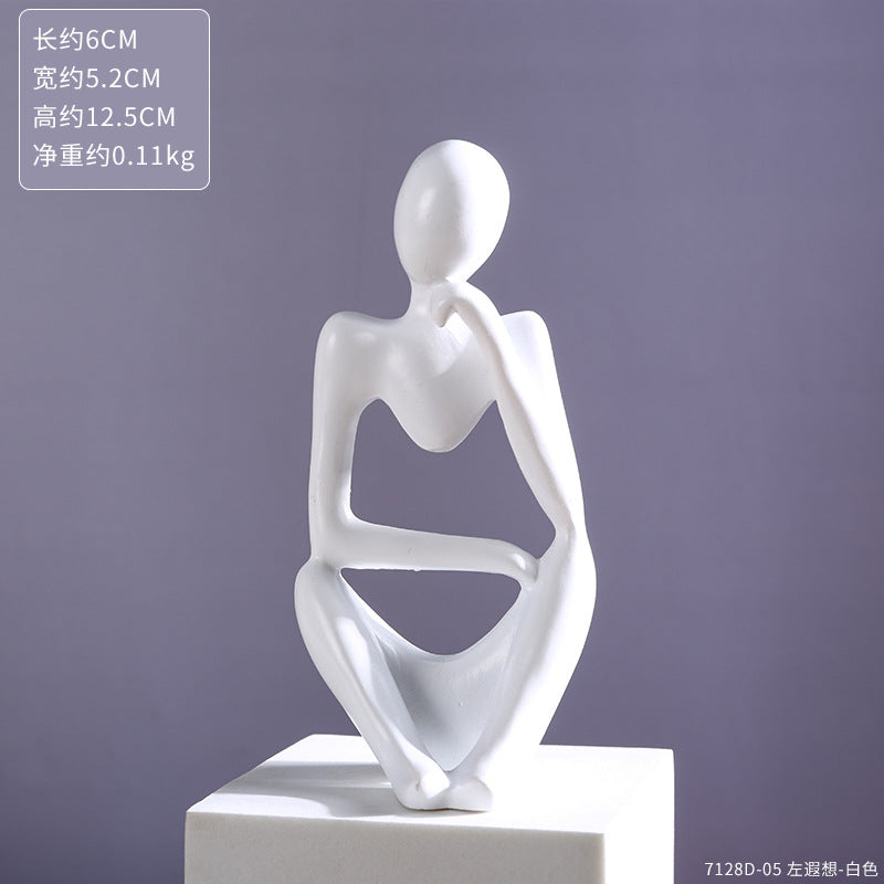 Creative Resin Figurine Abstract Art for Home Decor