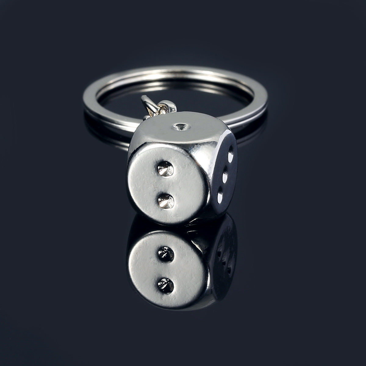 Cool Alloy Dice Keychain for Men - Unique Car Gift