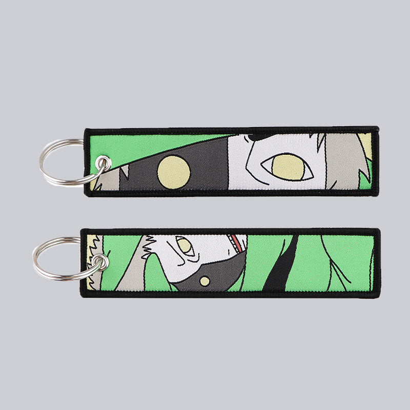 Naruto Cartoon Keychain Lanyard with Fabric Design