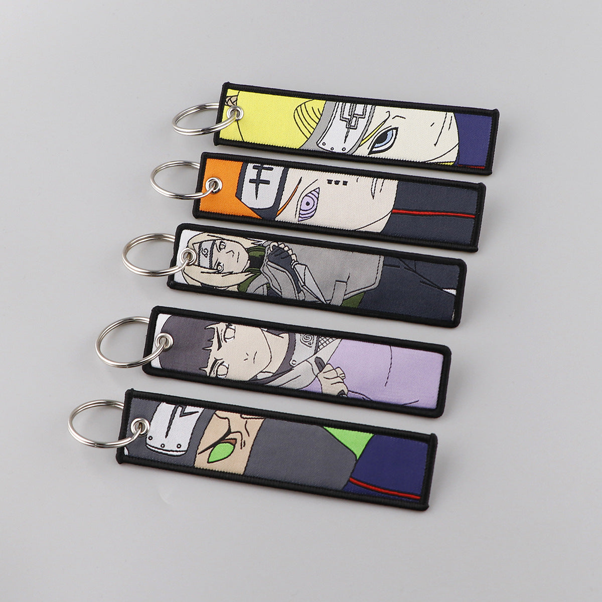Naruto Cartoon Keychain Lanyard with Fabric Design
