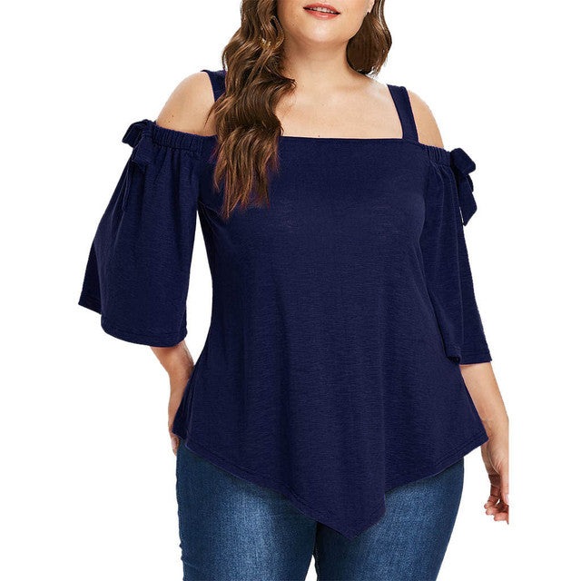 Plus Size Aesthetic Bow T-Shirt for Women Harajuku