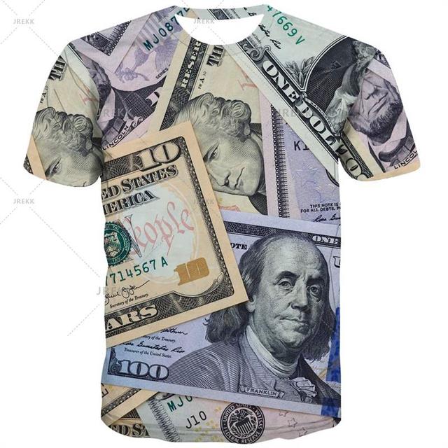 3D Printed Playing Cards T-Shirt for Men and Women