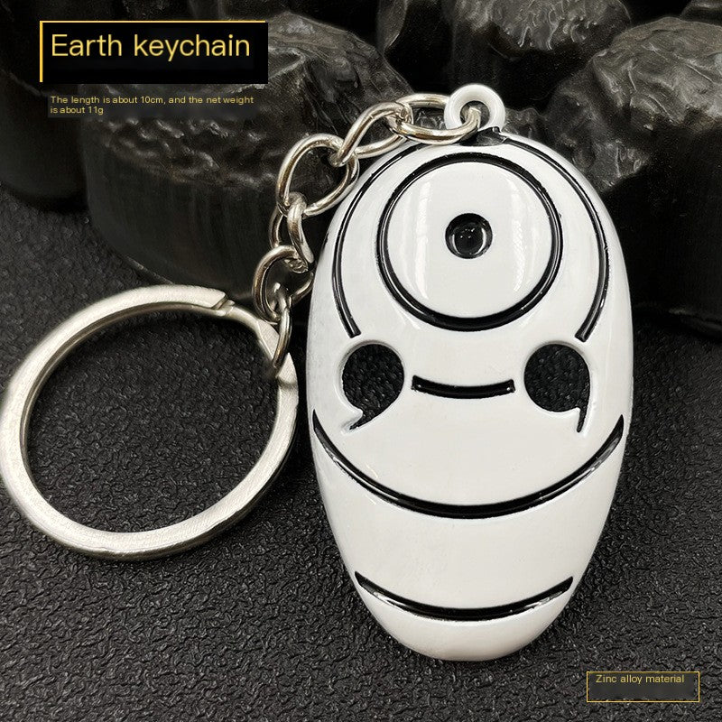 Anime Creative Metal Naruto Keychain with 3D Mask