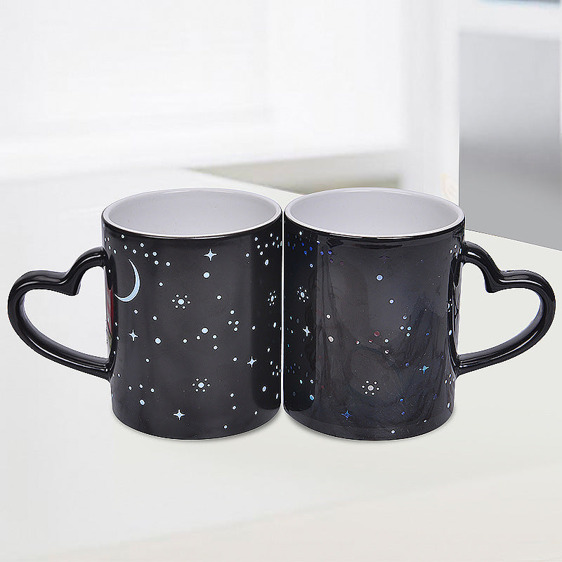 Heart Light-Up Color Changing Mug with Heat Sensitive Coating