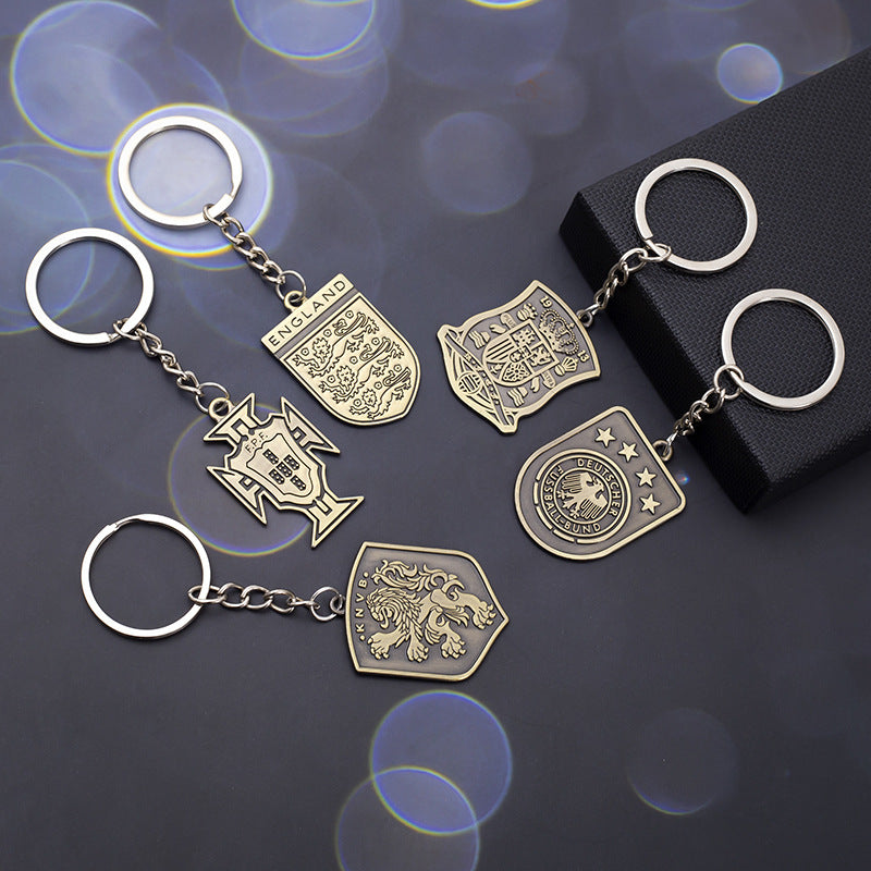Metal Keychain with 2022 World Cup Team Logos
