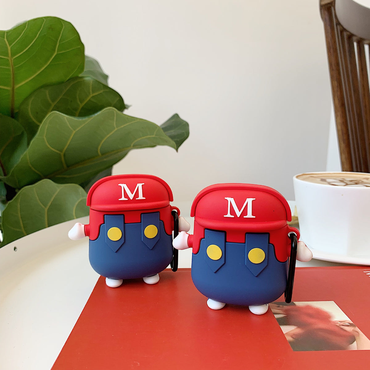 Cute Super Mario AirPods Silicone Case for 2nd Gen