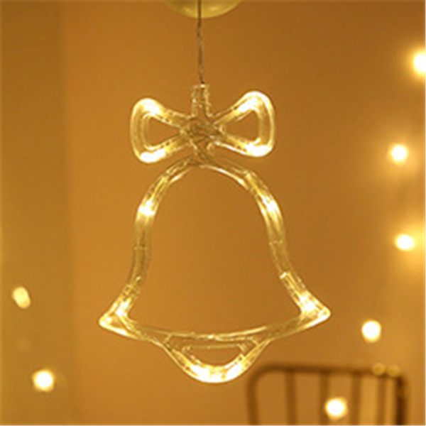 LED Christmas Star and Bell Suction Cup Lights