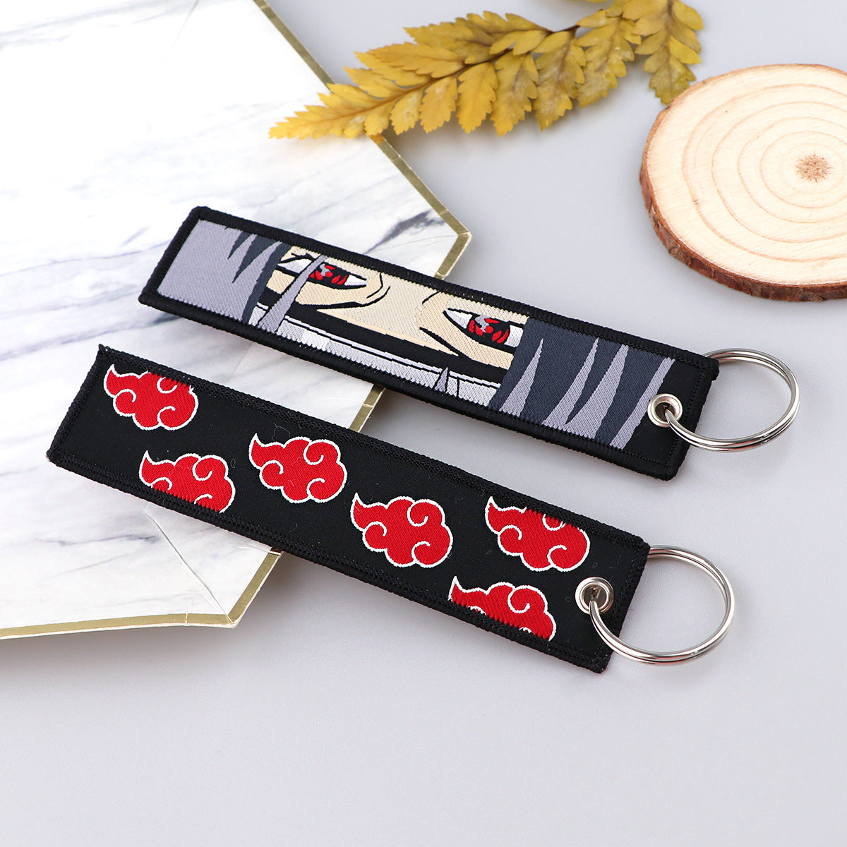 Naruto Cartoon Keychain Lanyard with Fabric Design