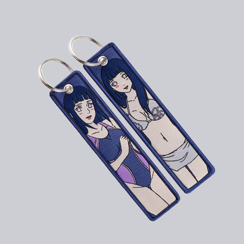 Naruto Cartoon Keychain Lanyard with Fabric Design