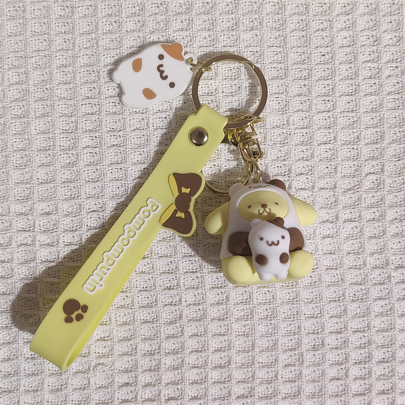 Cute Anime Twin Girl Pendant Keychain Toy