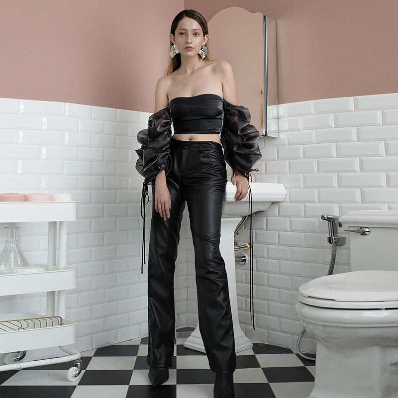 Fashionable Off-Shoulder Puff Sleeve Top for Women