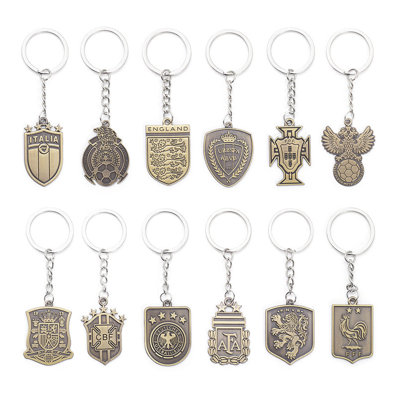 Metal Keychain with 2022 World Cup Team Logos