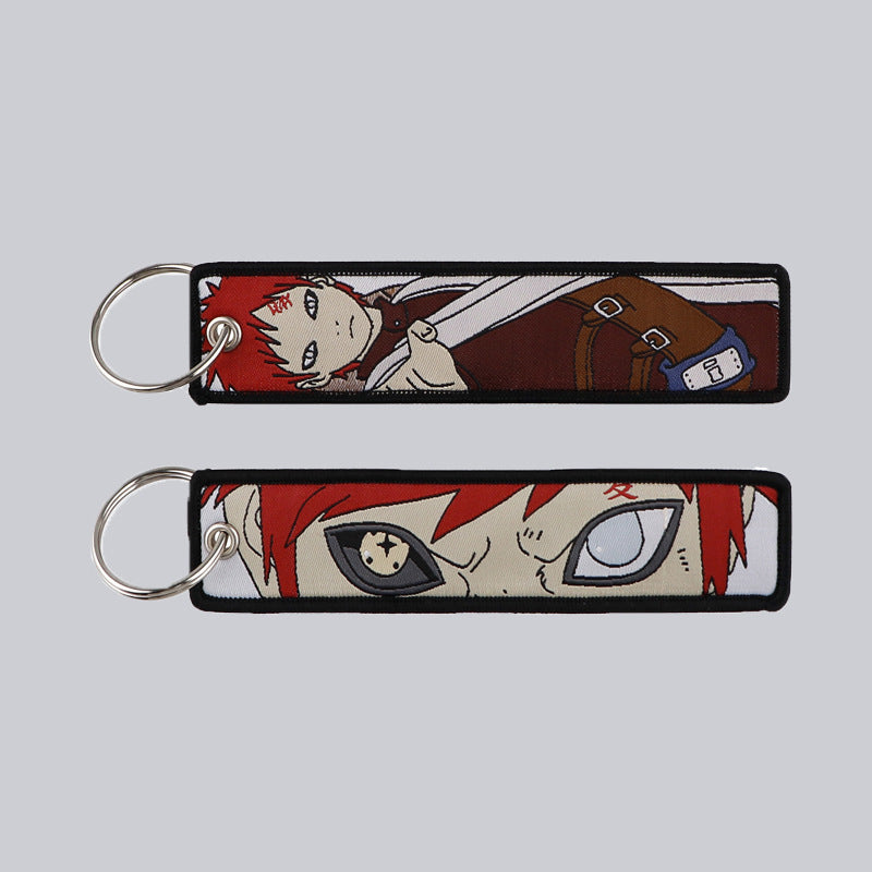 Naruto Cartoon Keychain Lanyard with Fabric Design