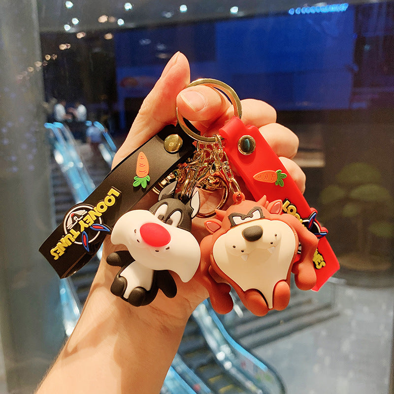 Personalized Cute Anime Cat Keychain Pendant for Bags