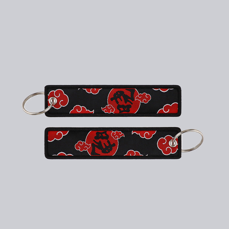 Naruto Cartoon Keychain Lanyard with Fabric Design