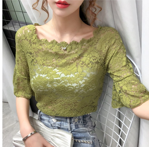 Off-Shoulder Chiffon Top for Women, Short Sleeve T-Shirt