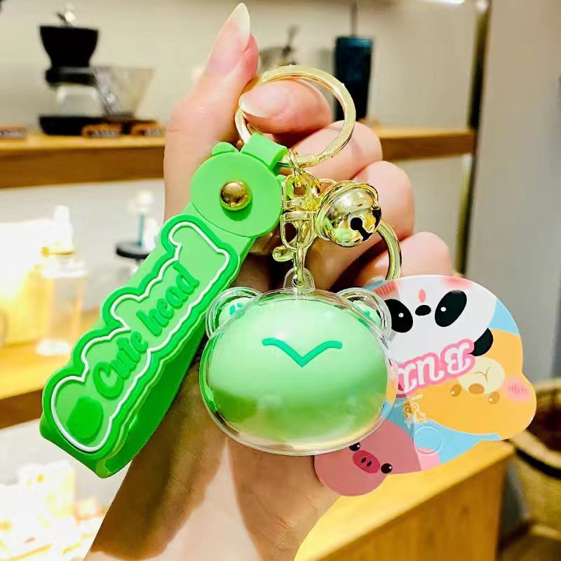 Cute Big Head Cartoon Animal Acrylic Keychain Pendant