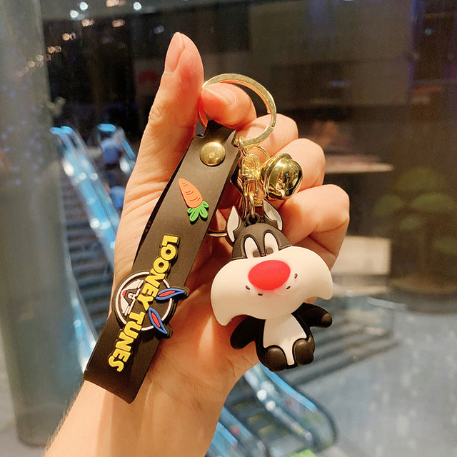 Personalized Cute Anime Cat Keychain Pendant for Bags