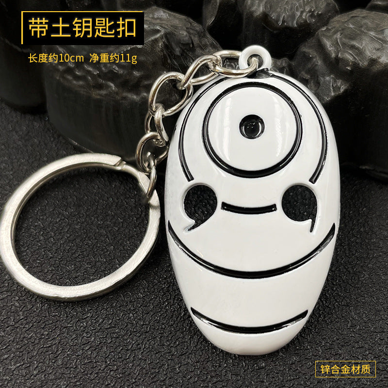 Anime Creative Metal Naruto Keychain with 3D Mask