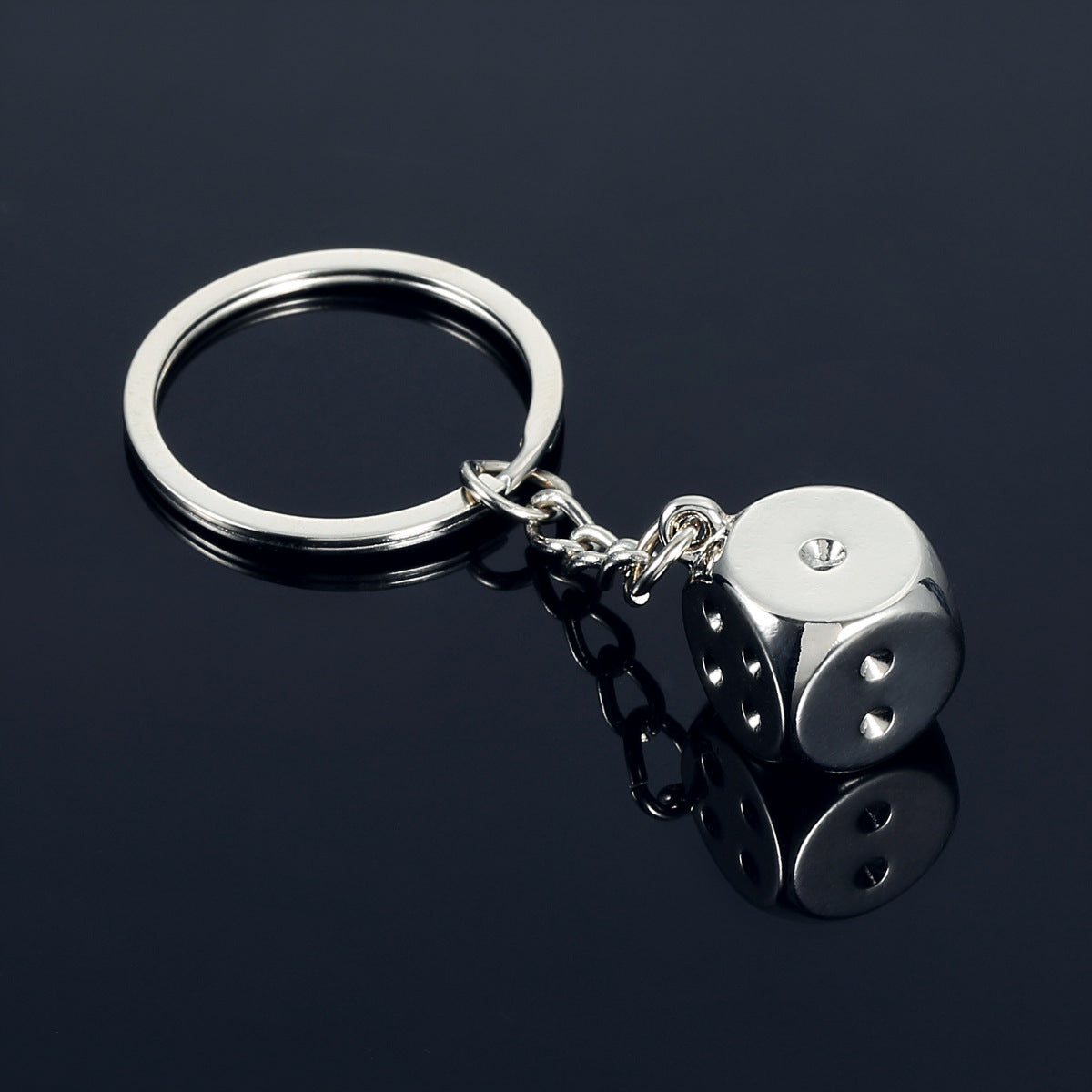 Cool Alloy Dice Keychain for Men - Unique Car Gift