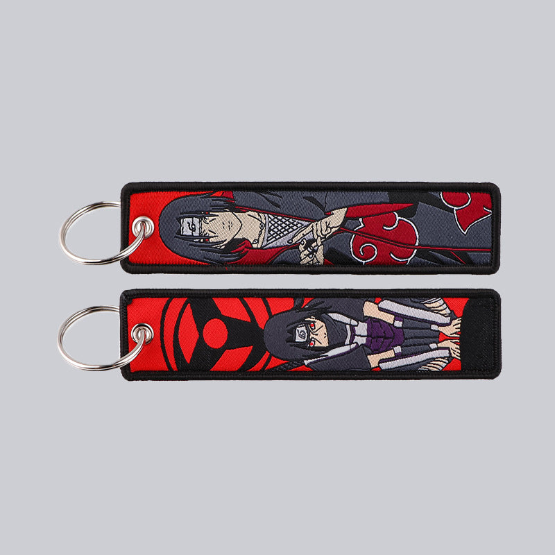 Naruto Cartoon Keychain Lanyard with Fabric Design
