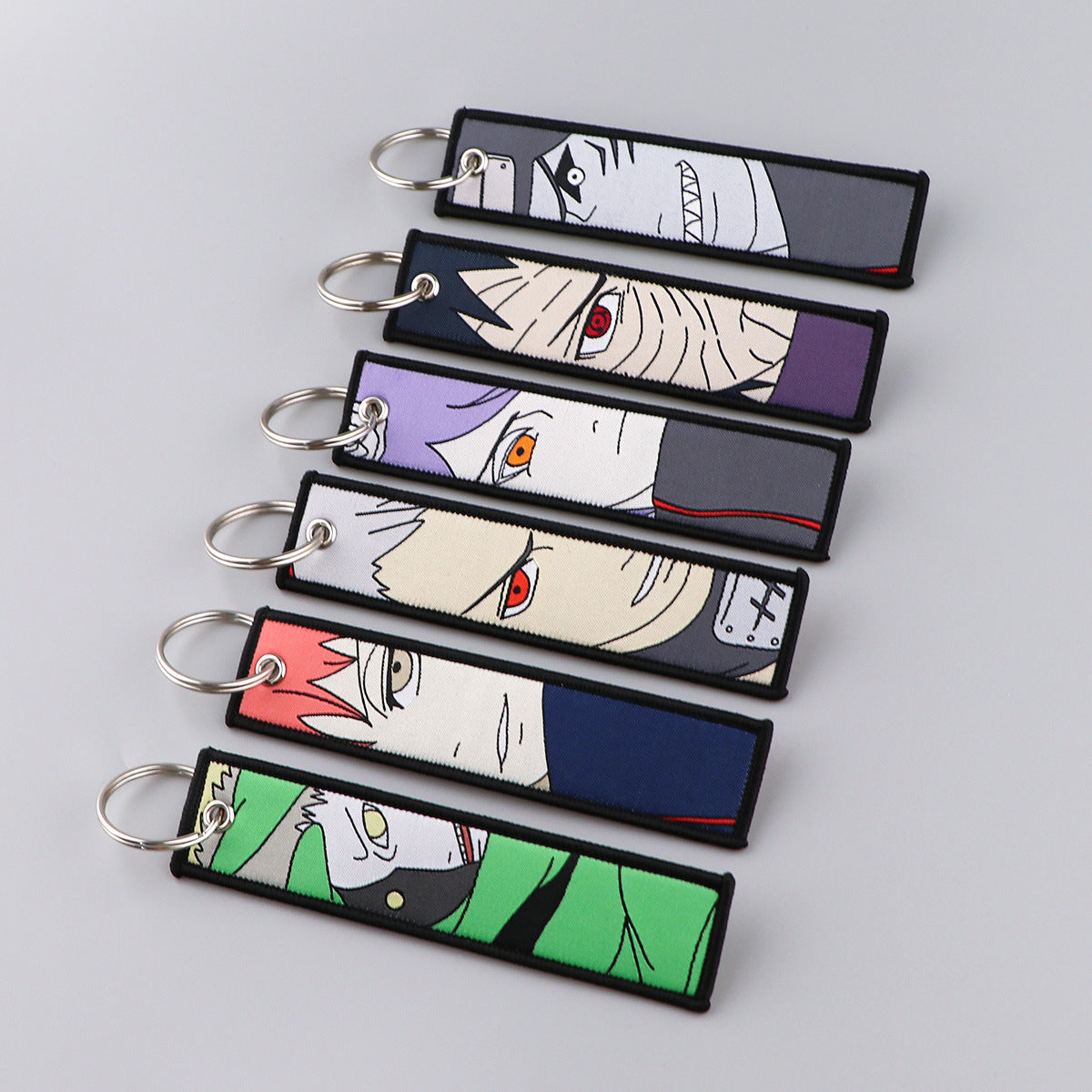 Naruto Cartoon Keychain Lanyard with Fabric Design