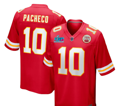 NFL Chiefs Mahomes #15 Red Super Bowl LVII Jersey