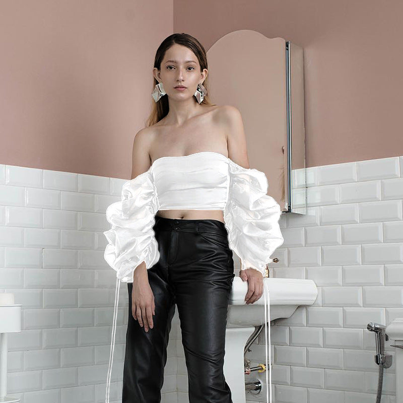 Fashionable Off-Shoulder Puff Sleeve Top for Women