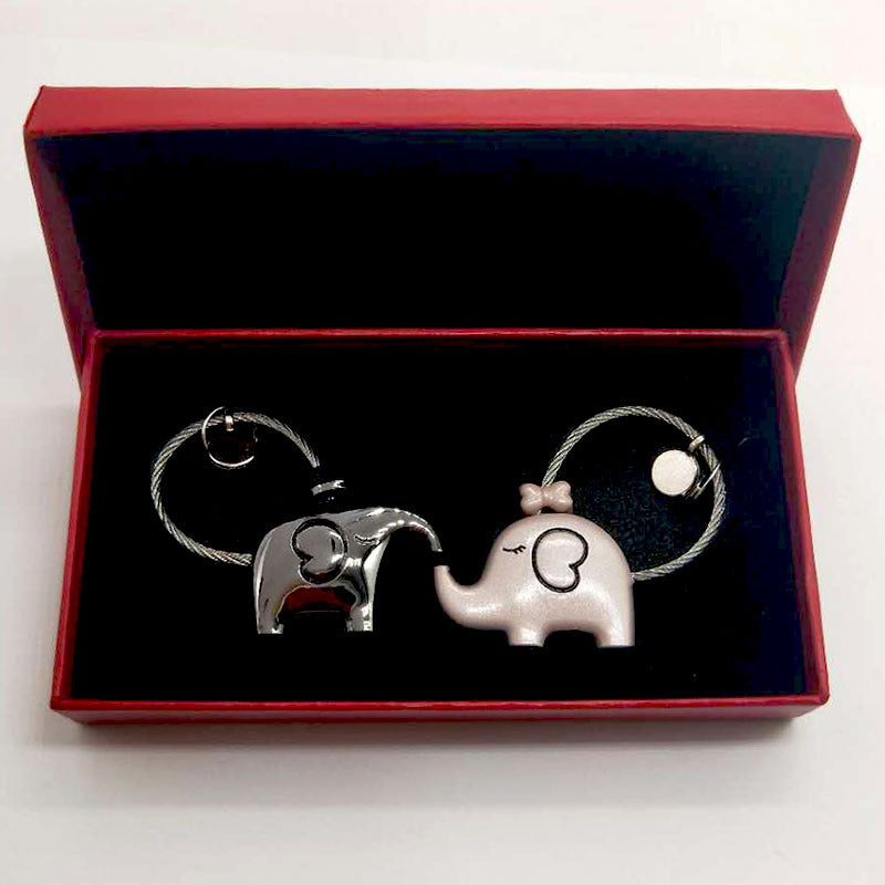Creative Elephant Keychain for Valentine's Day Gift