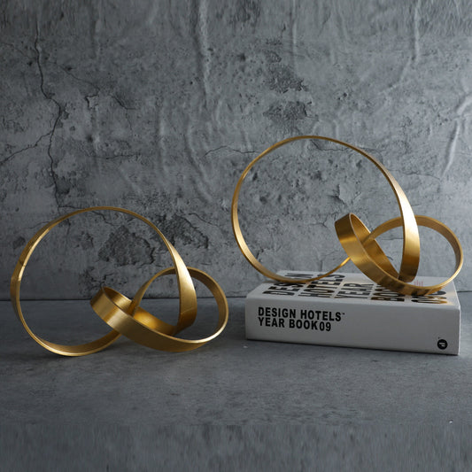 Modern Minimalist Metal Twisted Decor for Entryways