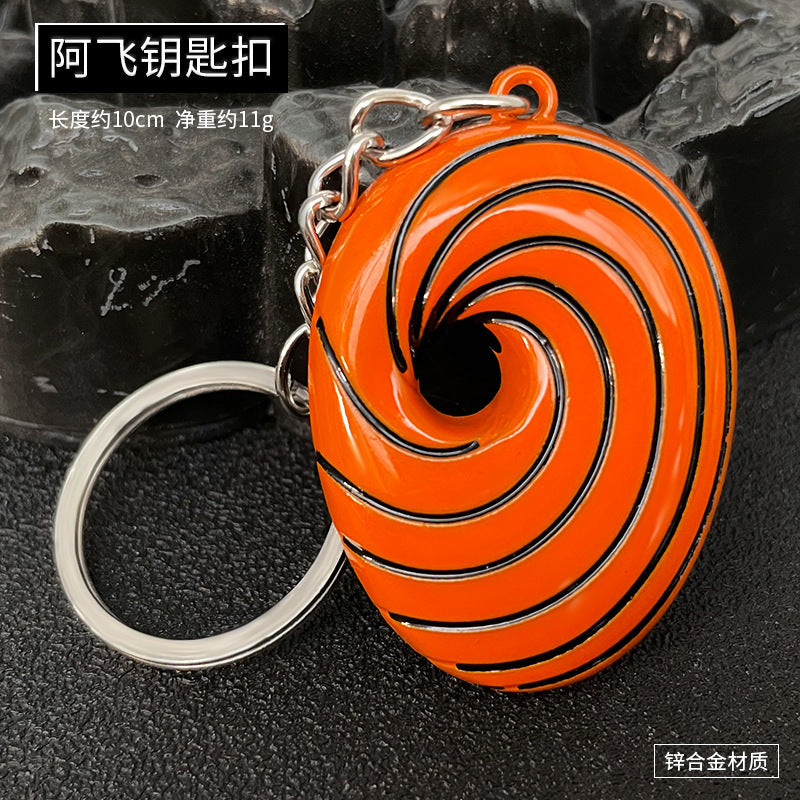 Anime Creative Metal Naruto Keychain with 3D Mask